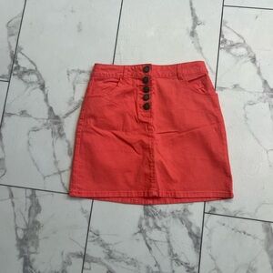 Copper Key Orange Mini Pencil Skirt Resort Wear